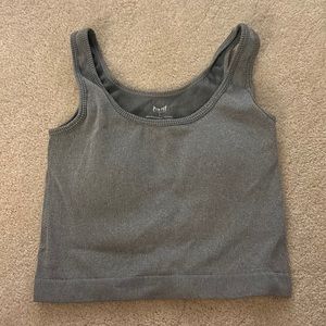 Pro-Fit ribbed padded crop top